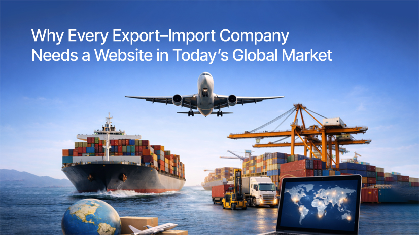 professional website is crucial for export-import companies